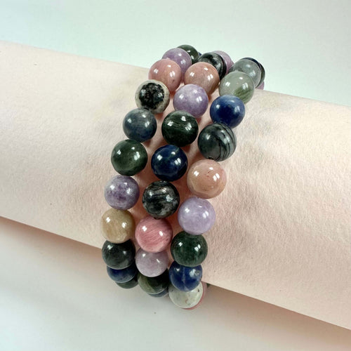 Krystalmix 8mm armbånd