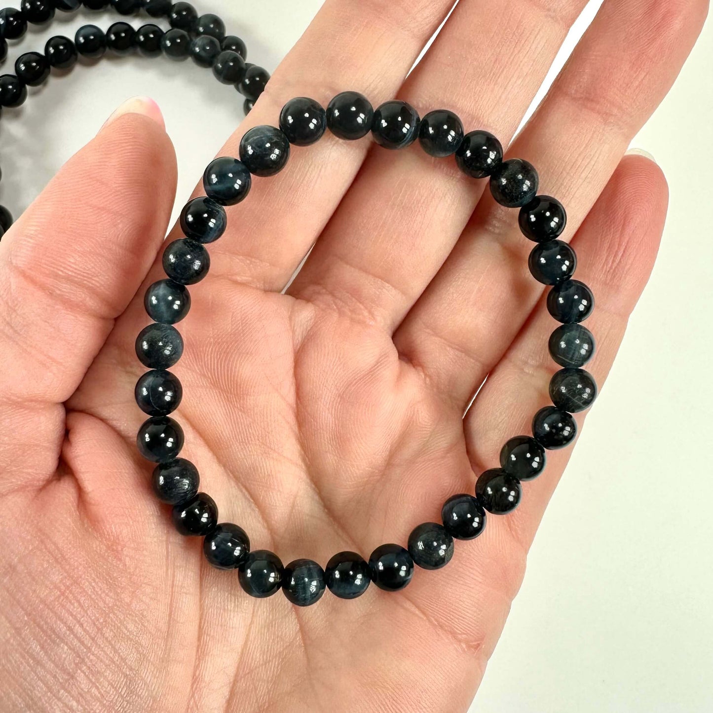 Falkeøje armbånd 6mm