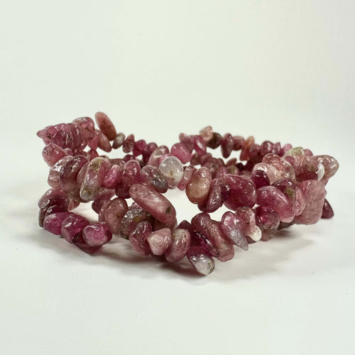 Pink Turmalin armbånd