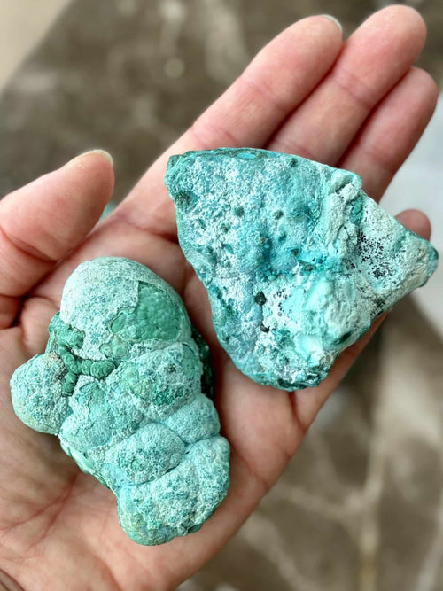 Chrysocolla med Malakit