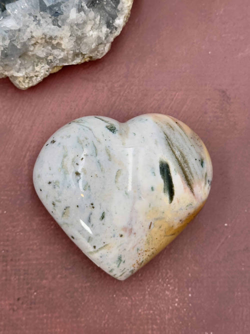 Jaspis Polychrome hjerte