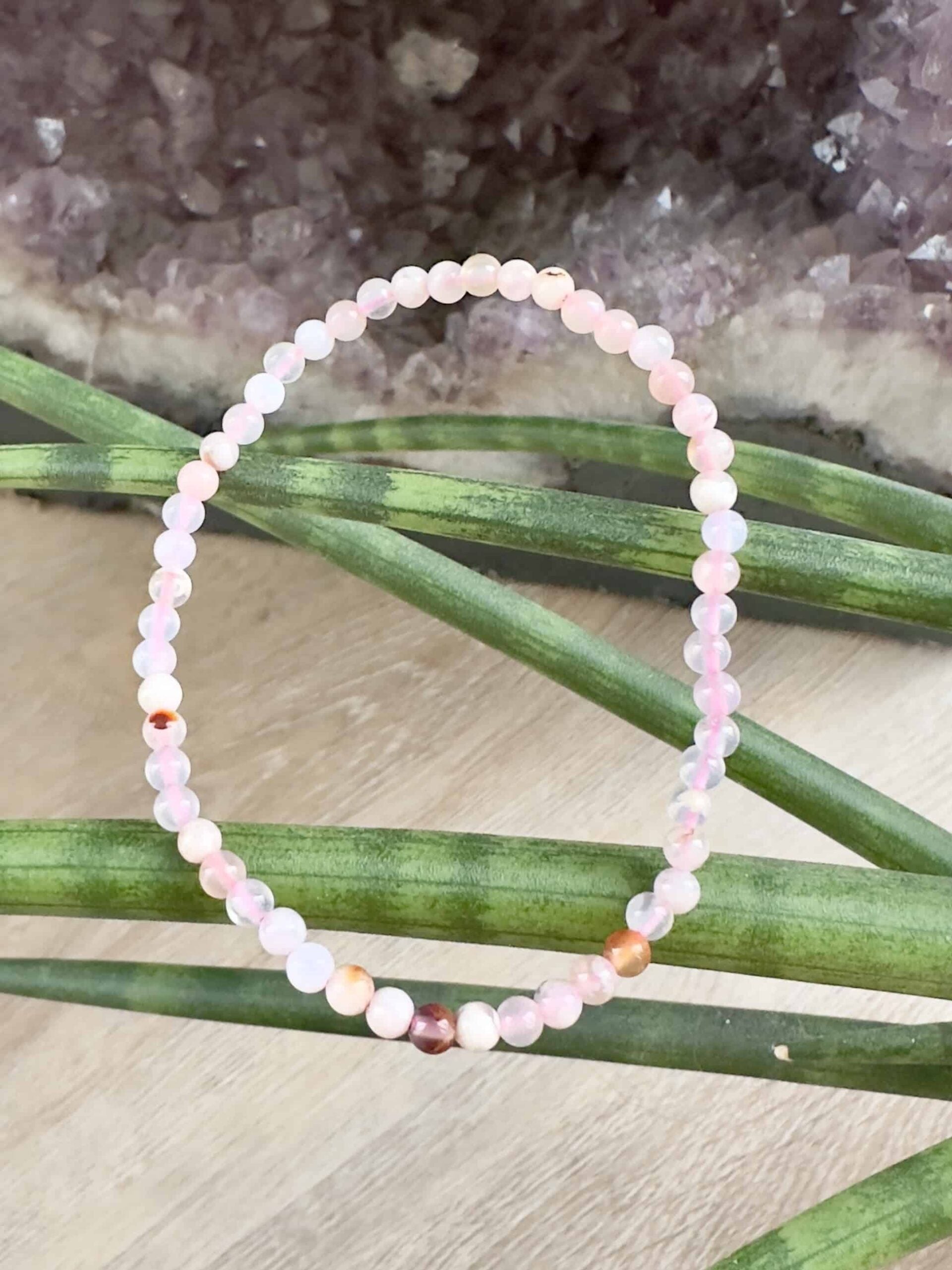 Blomster Agat armbånd