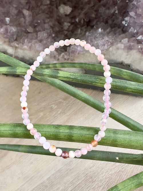 Blomster Agat armbånd