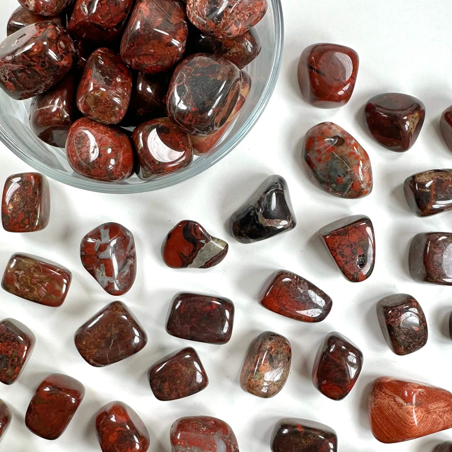 Jaspis breccie lommesten