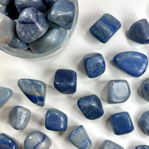 Blå kvarts lommesten