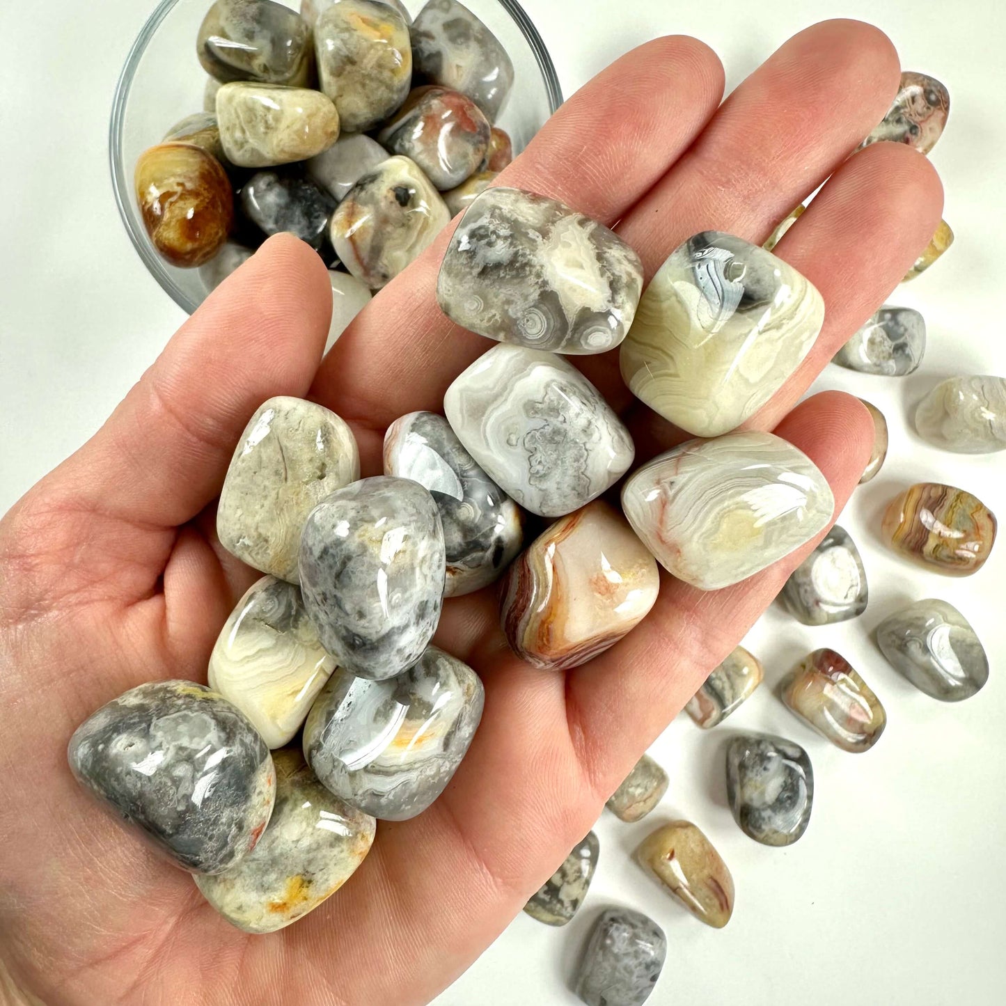 Agat crazy lace lommesten