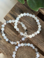 Agat natur armbånd 8mm