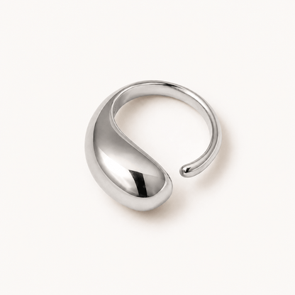 Drop fingerring i rustfrit stål