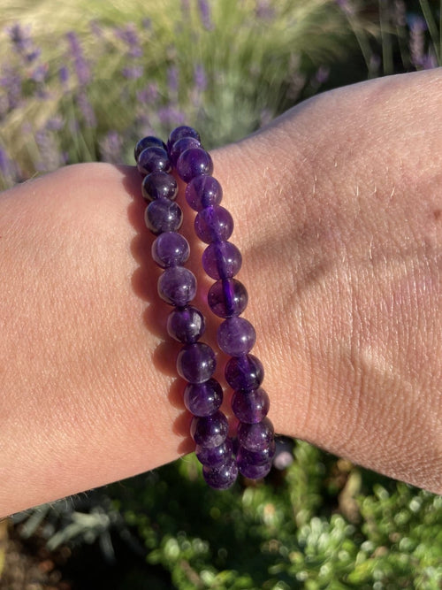 Ametyst armbånd