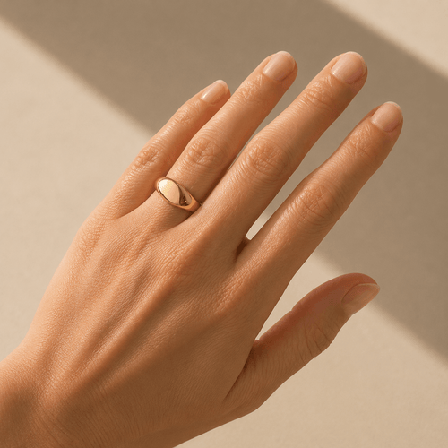 Sienna fingerring  - gylden