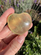 Gul Fluorit hjerte