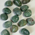 Chrysocolla grøn lommesten