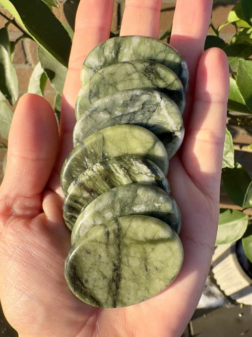 Grøn Jade skive