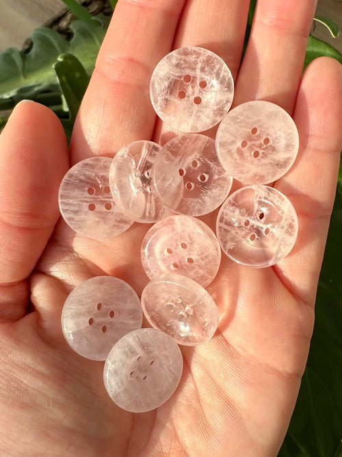 Rosenkvarts knapper