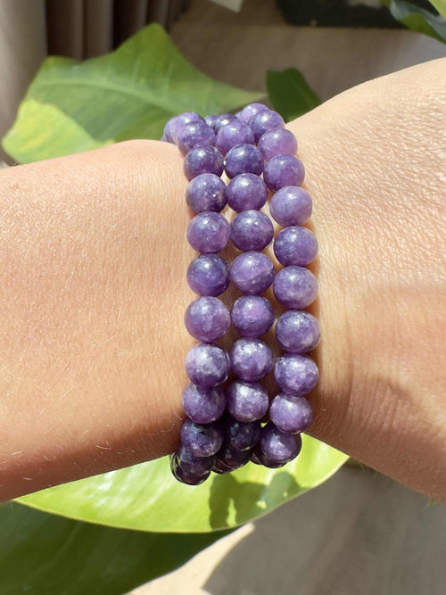 Lepidolit armbånd